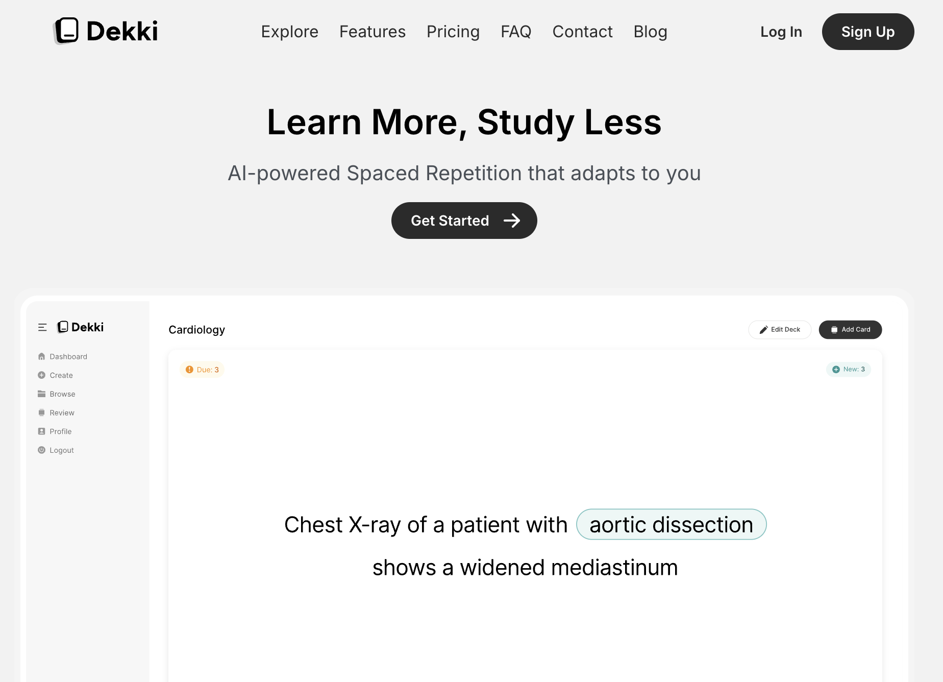 Dekki spaced-repetition application